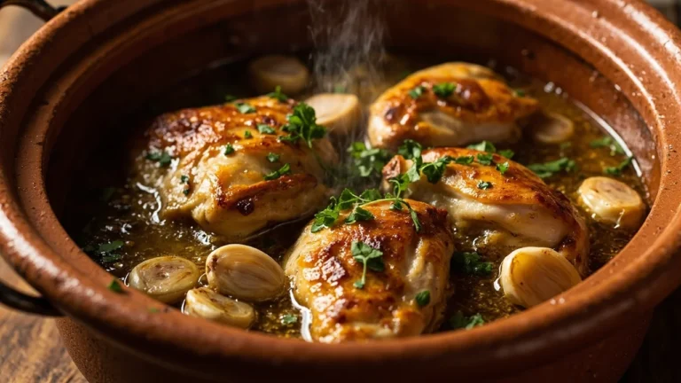 Spanish Garlic Chicken Skillet