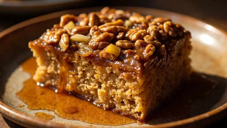 Greek Walnut Cake with Honey and Cinnamon Syrup