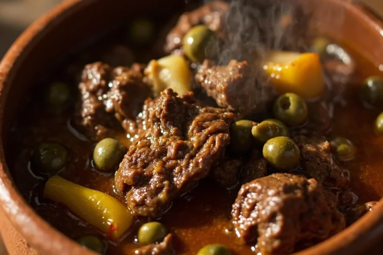 Yucatan-style beef stew with capers