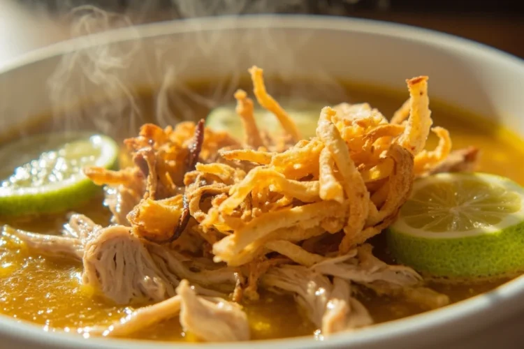 Classic Yucatan lime chicken soup sopa de lima
