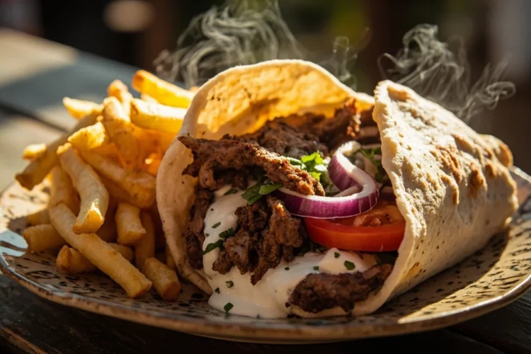 Chicago Style Greek Gyros with Tzatziki