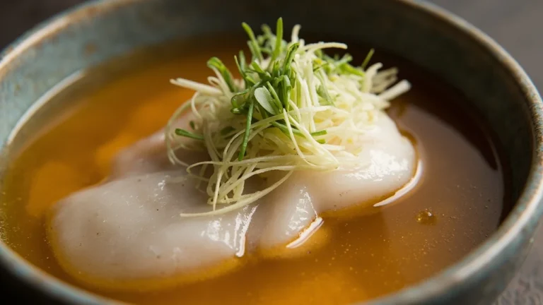 Japanese Simmered White Fish in Soy-Dashi Broth