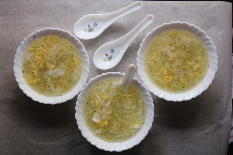 Japanese Chicken and Egg Drop Rice Soup