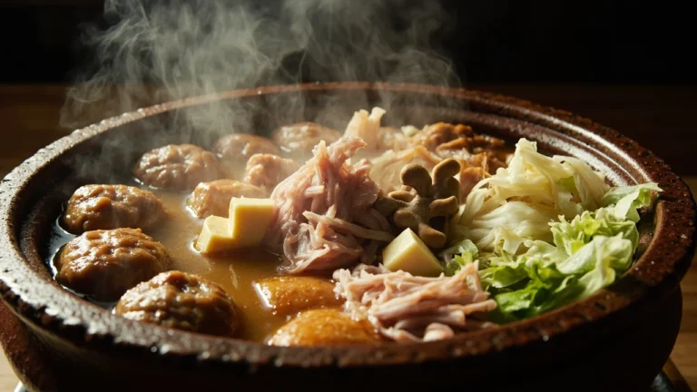 Sumo Wrestler Chicken and Pork Hot Pot