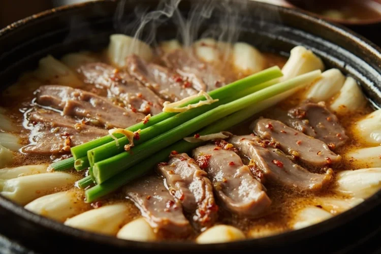 Hakata-Style Beef Offal Hot Pot