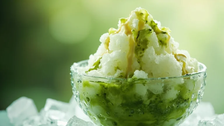 Matcha Condensed Milk Shaved Ice