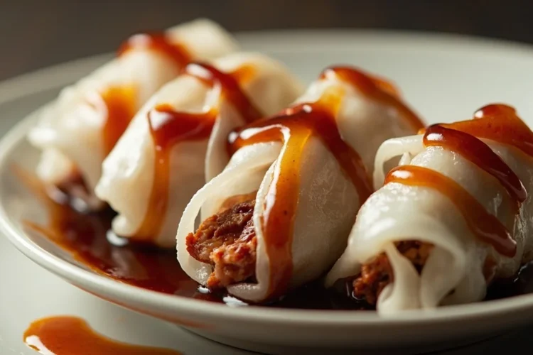 Char Siu Pork Rice Noodle Roll