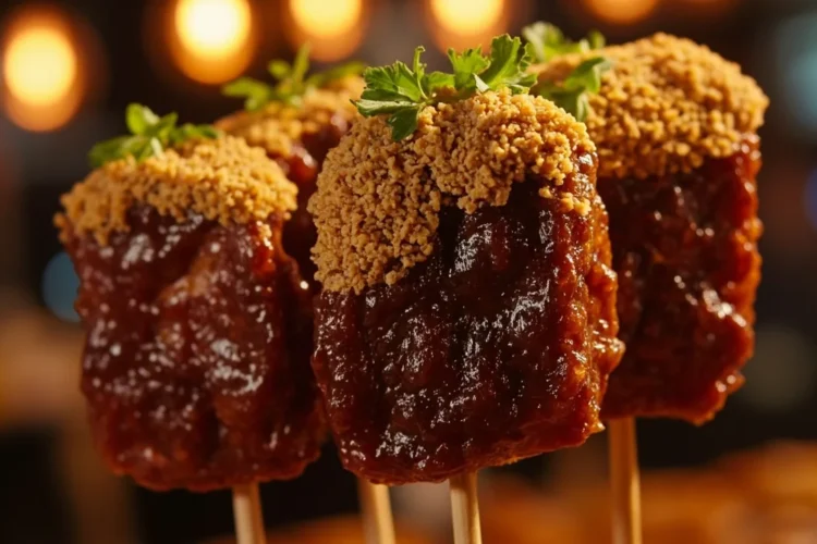 Taiwanese Pork Blood Cake Skewers