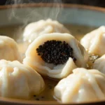 Sweet Glutinous Rice Ball Soup with Black Sesame