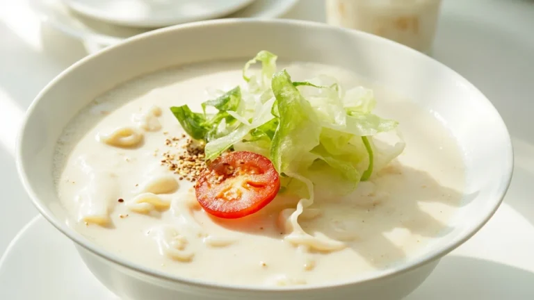 Korean Cold Soy Milk Noodle Soup