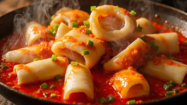 Spicy Korean Rice Cake Street Food Classic