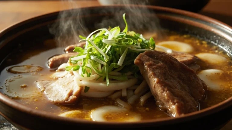 Korean Clear Oxtail Soup with Radish