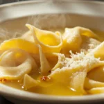 Italian Breadcrumb and Parmesan Noodles in Capon Broth