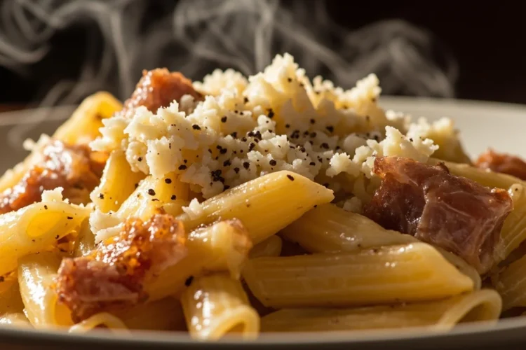 Roman Rigatoni with Guanciale, Pecorino, and Black Pepper