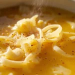 Roman Egg Drop Soup with Parmesan Ribbons