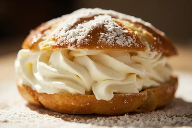 Roman Whipped Cream Brioche Bun