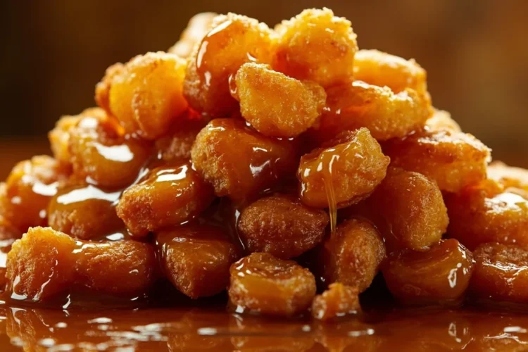 Calabrian Stacked Honey-Glazed Fried Dough Balls
