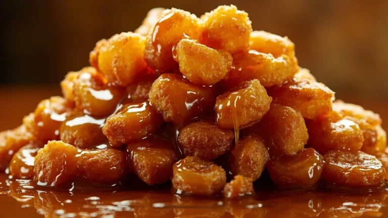 Calabrian Stacked Honey-Glazed Fried Dough Balls
