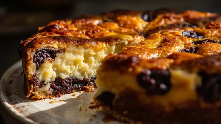 Classic Breton Prune Custard Cake
