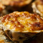 French Oyster Gratin with Garlic Cream