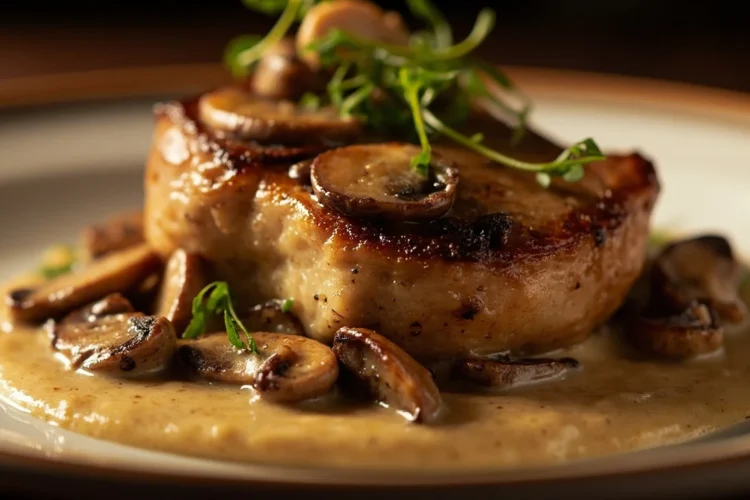 Grandmother's Parisian Veal Chop with Mushrooms