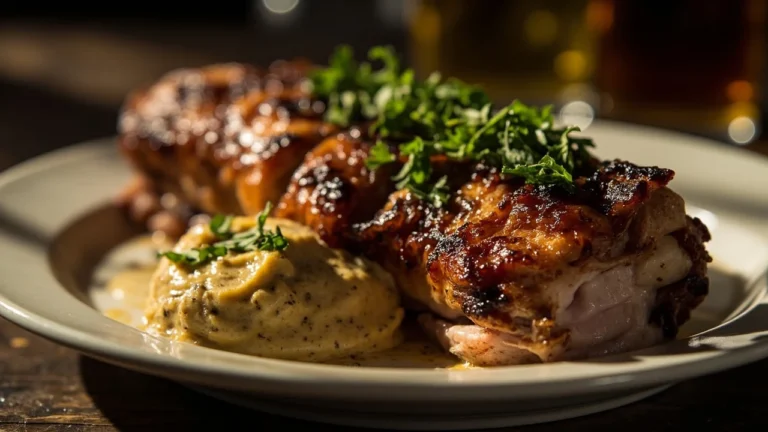 Classic Parisian Grilled Pig’s Trotter with Herb Crust