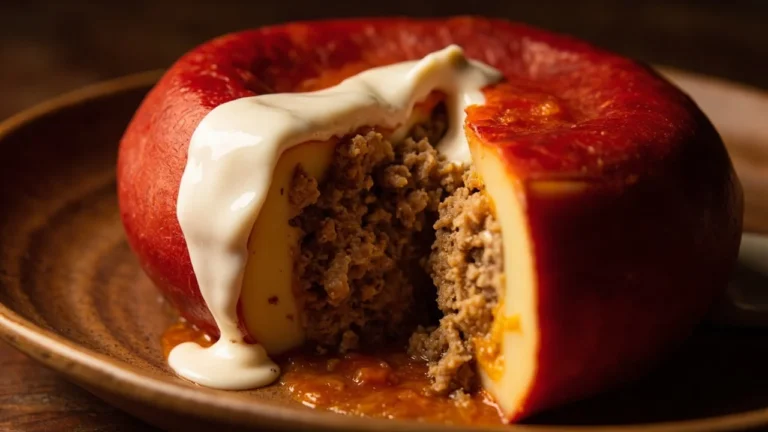 Yucatan-Style Stuffed Edam Cheese