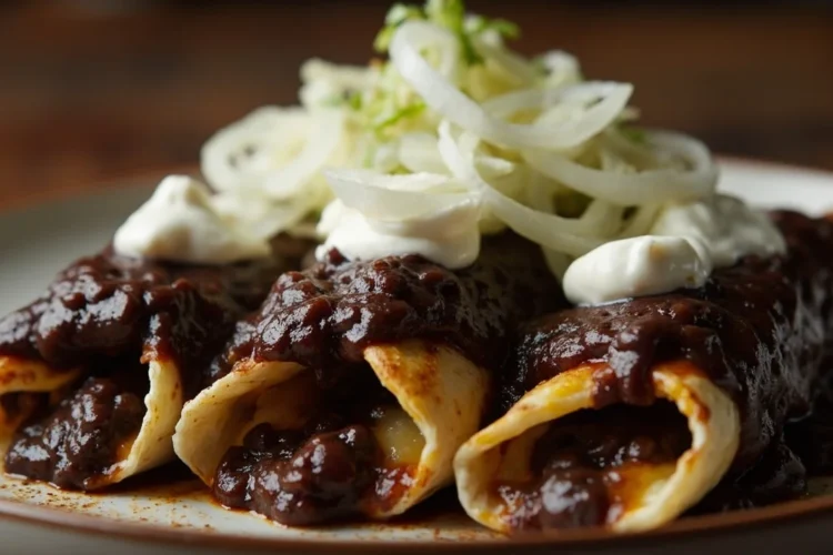 Enfrijoladas Bean Enchiladas