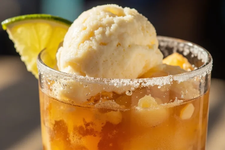 Jalisco Fermented Corn Drink with Lime and Lemon Ice