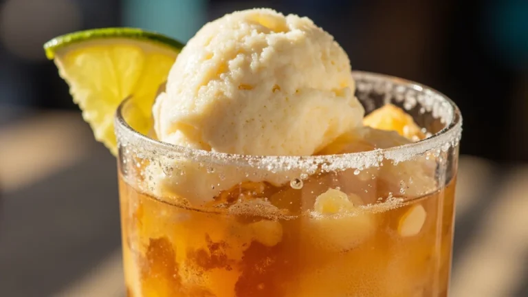 Jalisco Fermented Corn Drink with Lime and Lemon Ice