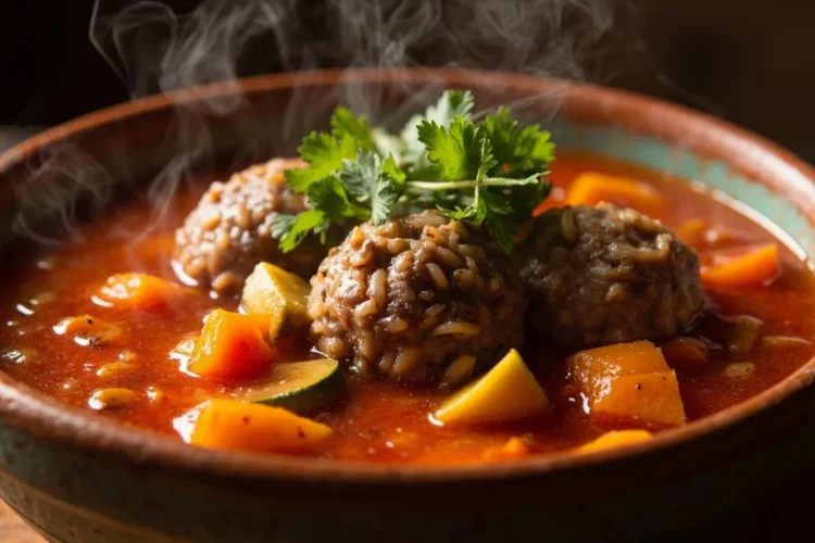Jalisco-Style Minced Meat Patties in Tomato Broth
