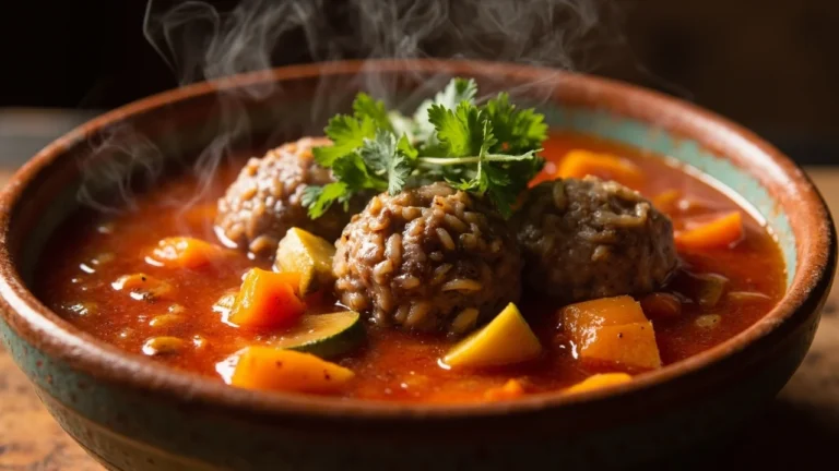 Jalisco-Style Minced Meat Patties in Tomato Broth