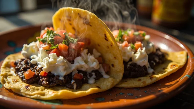 Oaxacan Thick Masa Rounds with Refried Beans