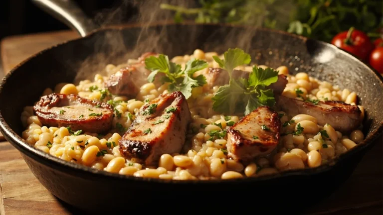 Catalan White Bean and Rice Skillet