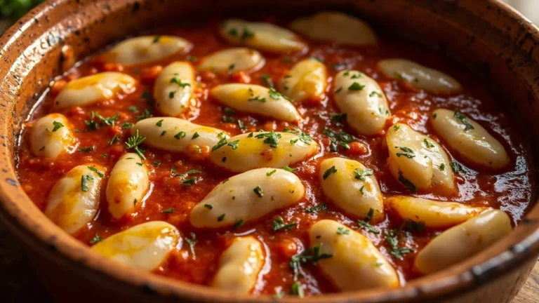 Classic Greek Baked Giant Beans in Tomato Sauce