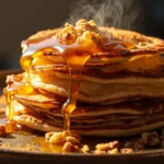 Greek Honey Pancakes with Walnuts and Cinnamon