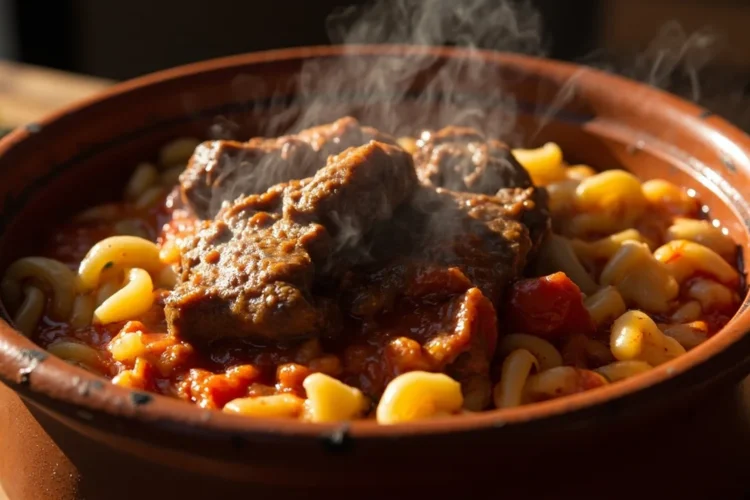 Greek Baked Lamb and Orzo