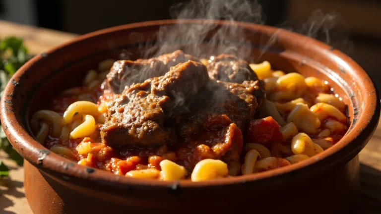 Greek Baked Lamb and Orzo
