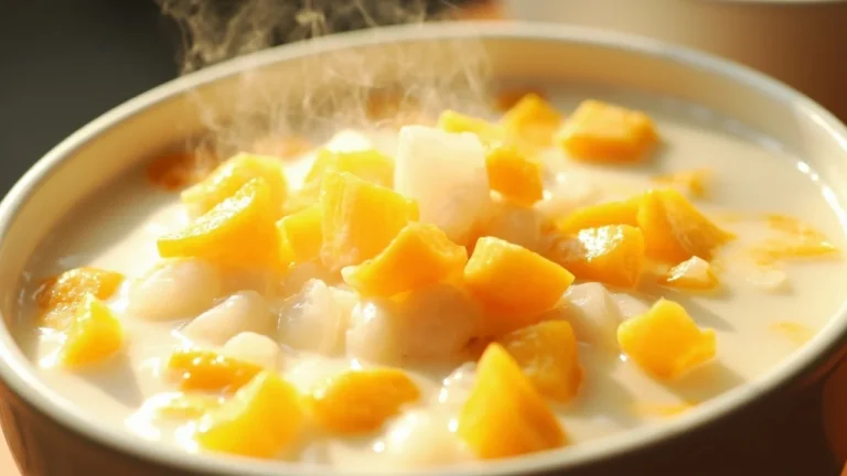 Vietnamese Sweet Corn and Coconut Rice Pudding Soup