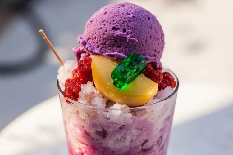 Filipino Shaved Ice Mixed Dessert Bowl