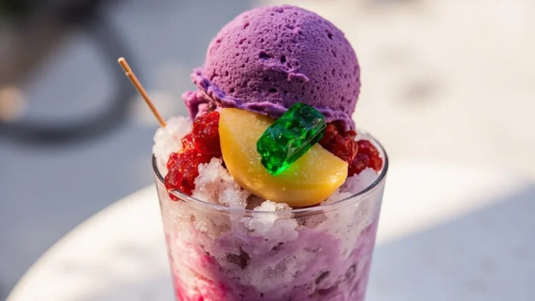 Filipino Shaved Ice Mixed Dessert Bowl