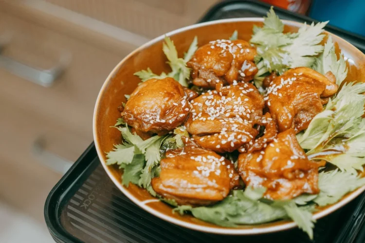 Hawaiian glazed chicken thighs