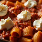 Spicy Nduja Paccheri Bake with Whipped Ricotta