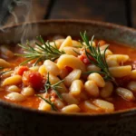 Hearty Italian Pasta and White Bean Soup