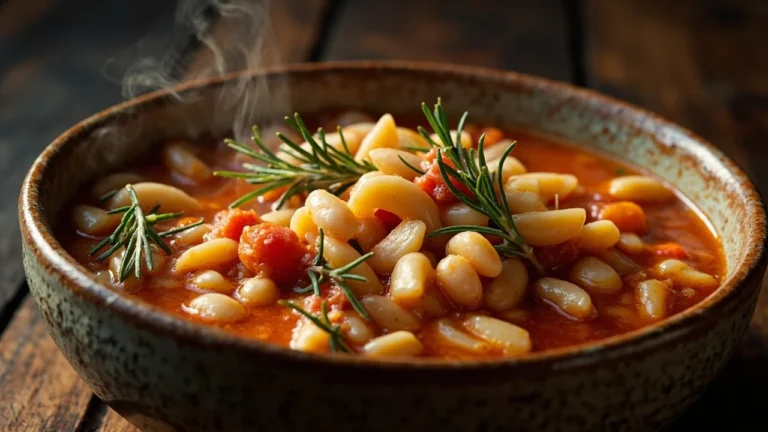 Hearty Italian Pasta and White Bean Soup