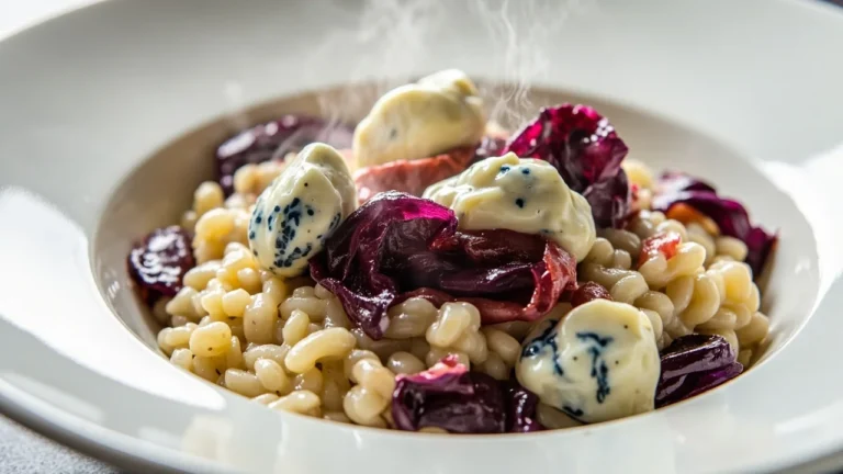 Risotto with Radicchio and Gorgonzola