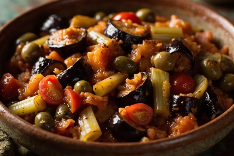 Sicilian eggplant caponata