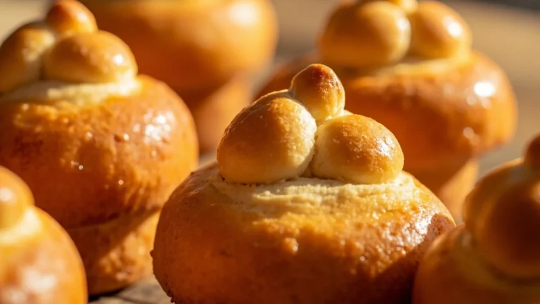 Sicilian Brioche Buns with Top Knot
