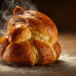 Parisian brioche with topknot