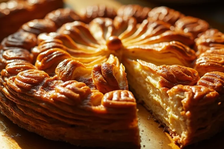 Classic French King Cake with Almond Cream Filling